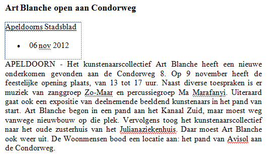 expo condorweg nov 12 stadsblad.png