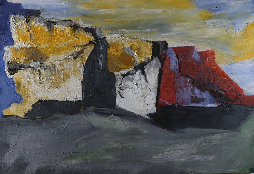 Paysage - Alain Guénolé peintre contemporain Breton - Huile sur toile