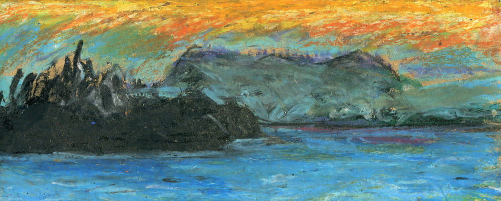 Paysage - Alain Guénolé peintre contemporain Breton - Huile sur toile