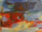 Composition - Alain Guénolé peintre contemporain Breton - Huile sur toile