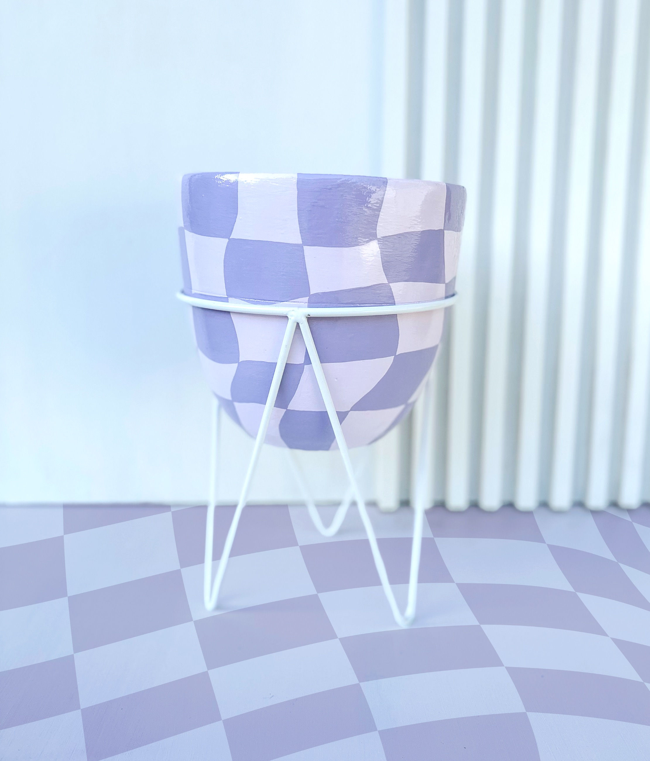 Sunday Mimosa Egg Pot with stand