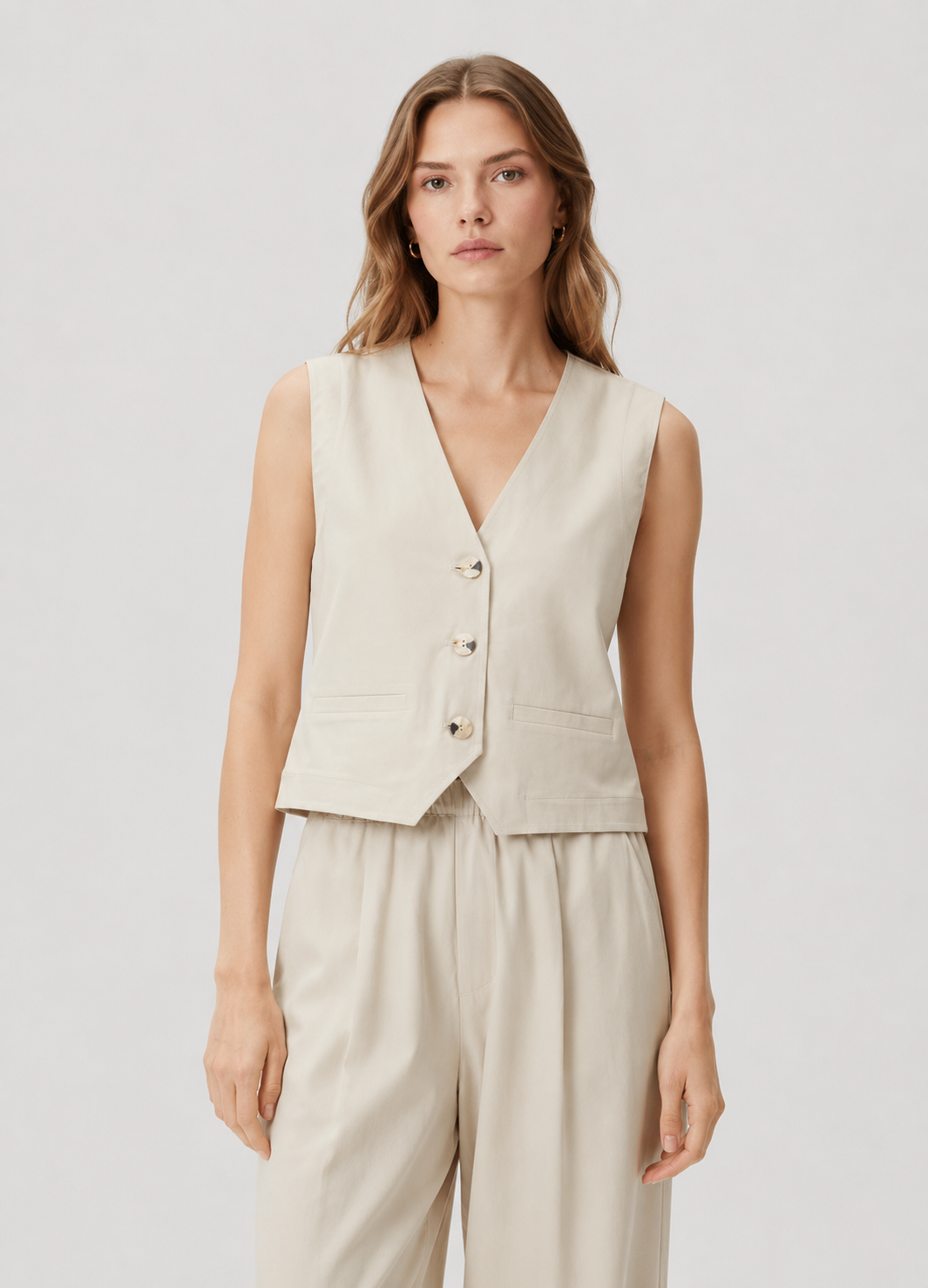 V-Neck Relaxed-Fit Vest