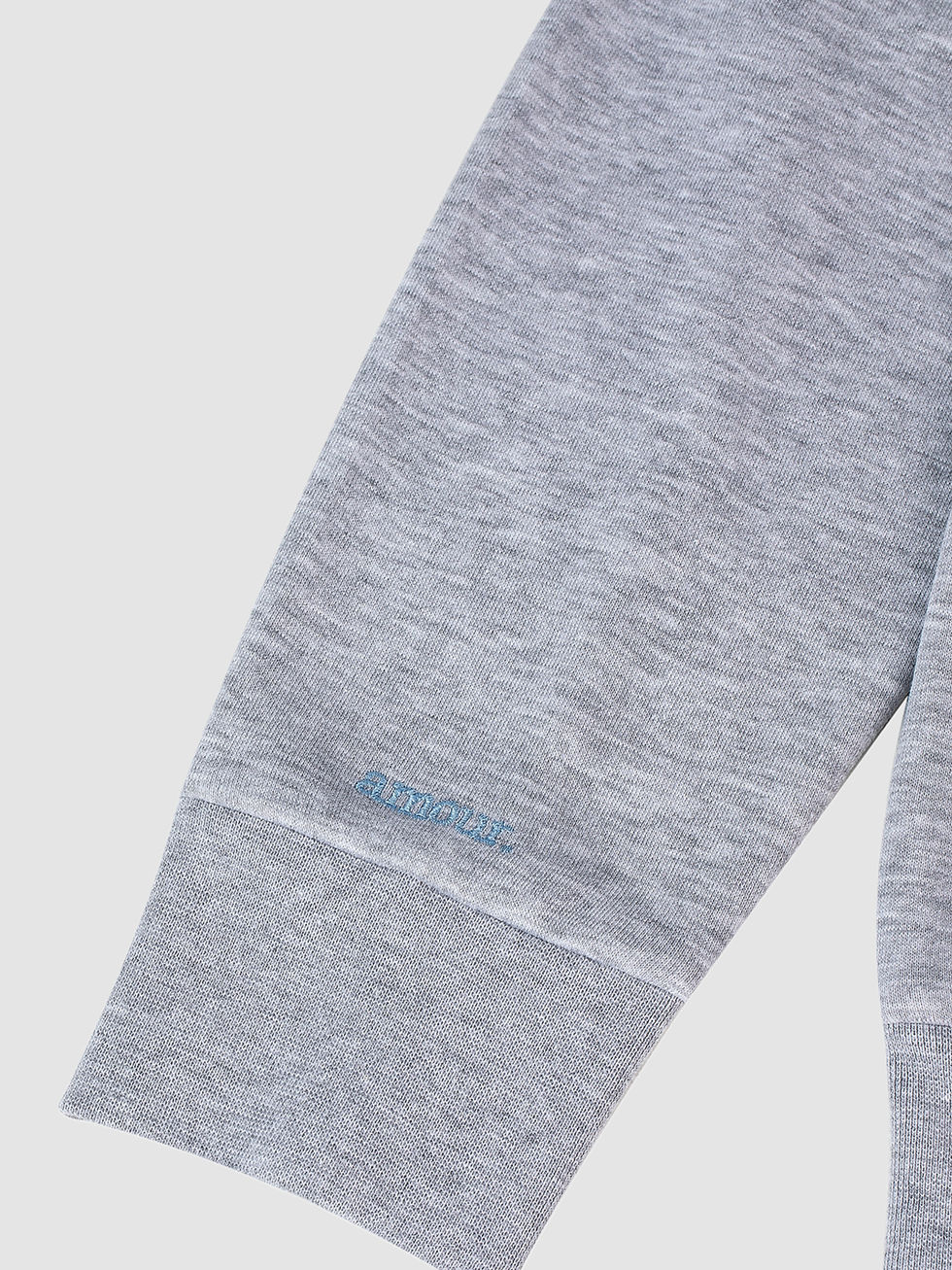 Thumbnail: Oversized Embroidery Hoodie Grey
