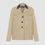 Thumbnail: Velvet Collar Trenchcoat Beige
