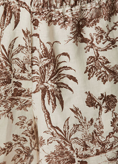 Thumbnail: Nicole Linen Shorts Brown