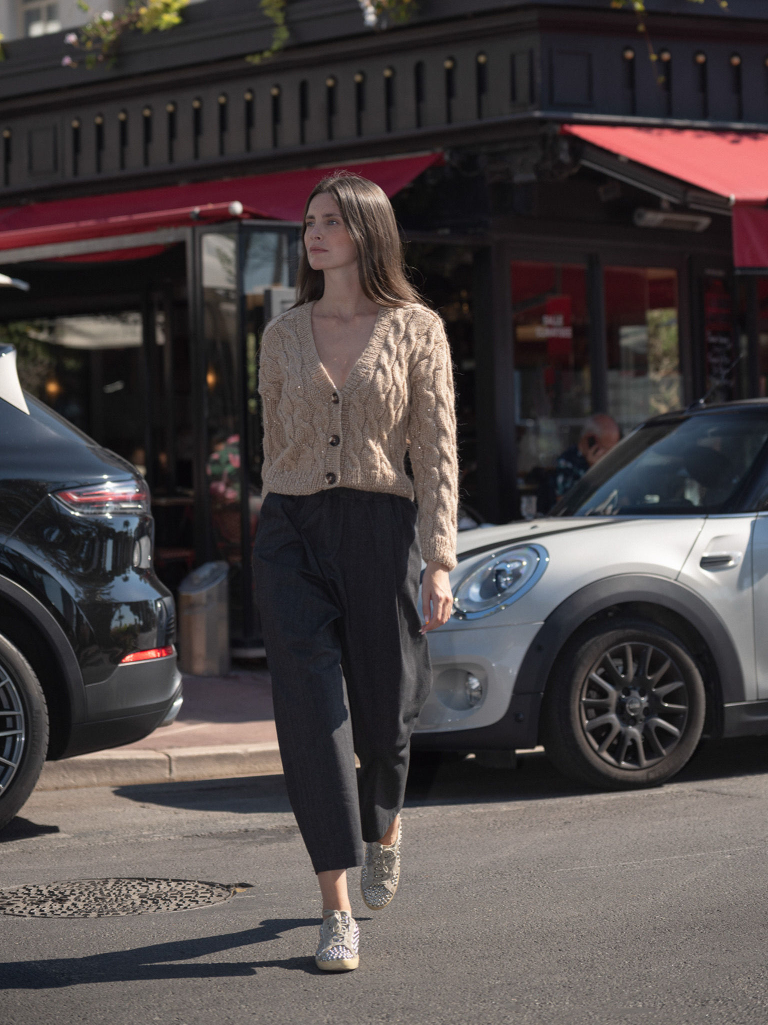 Embellished and Sequin Cardigan