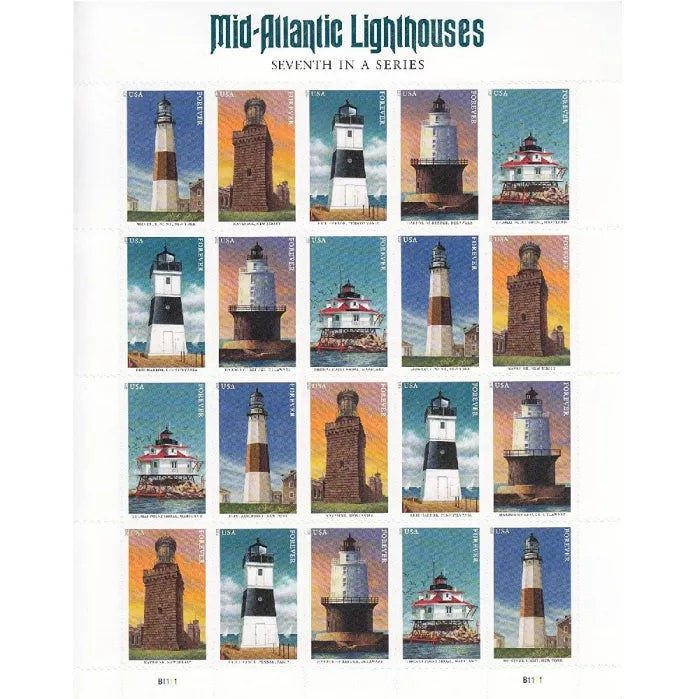 Mid Atlantic Lighthouses Forever stamps