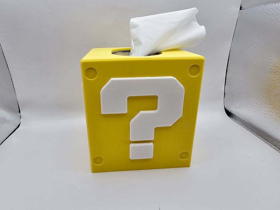 Thumbnail: Super Mario Coin Block Tissue Box Cover