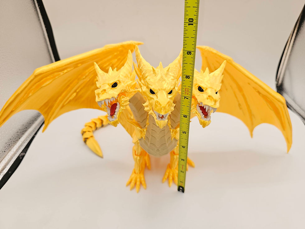 Thumbnail: The Apex Hydra: Premium Three-Headed Articulated Dragon Collectible
