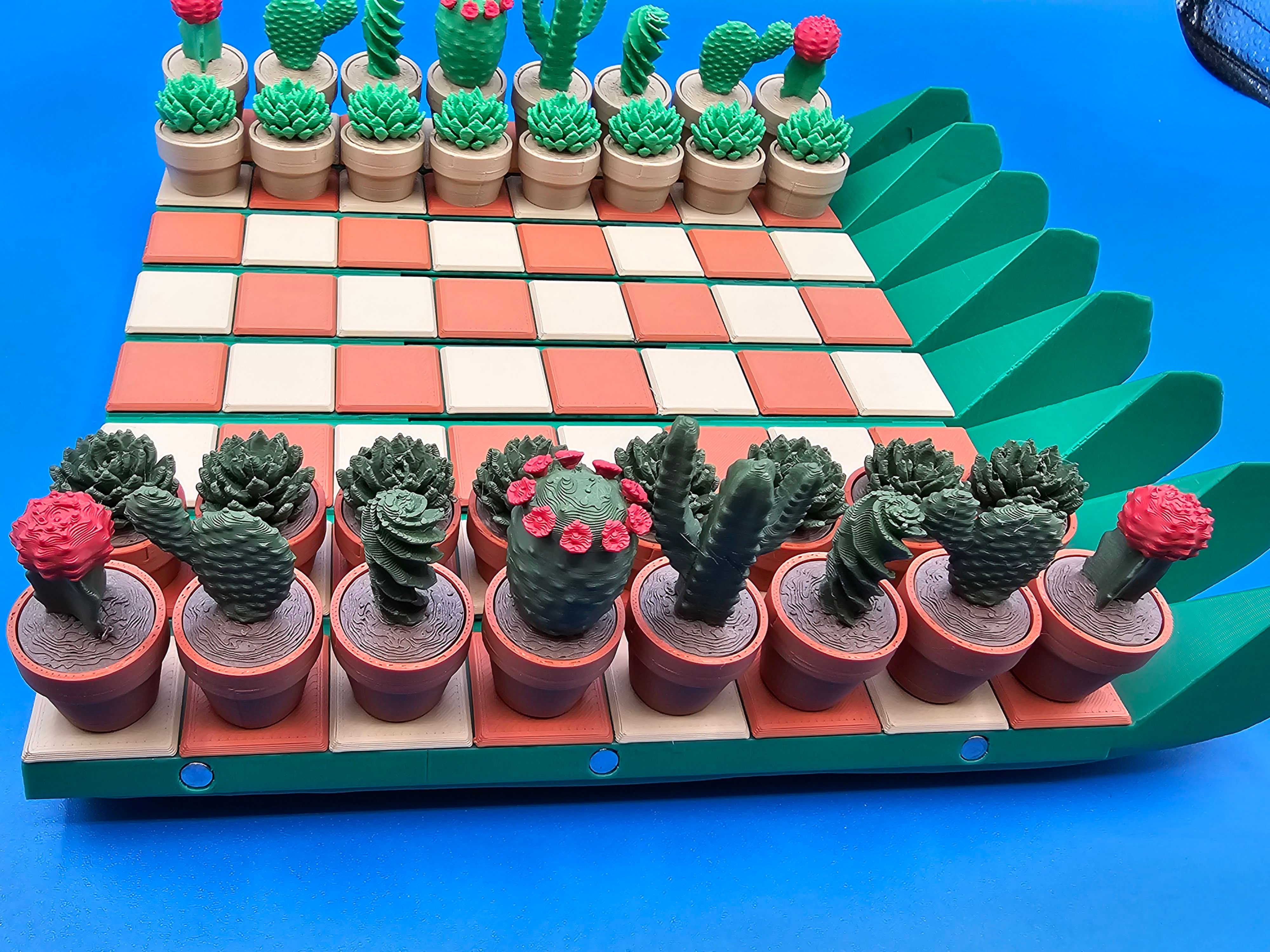 The Cactus Chess Set: A Desert Oasis of Strategy, Disguised!