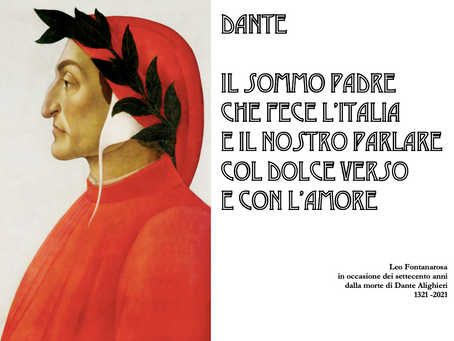 Celebrazioni di Dante, il mio piccolo contributo