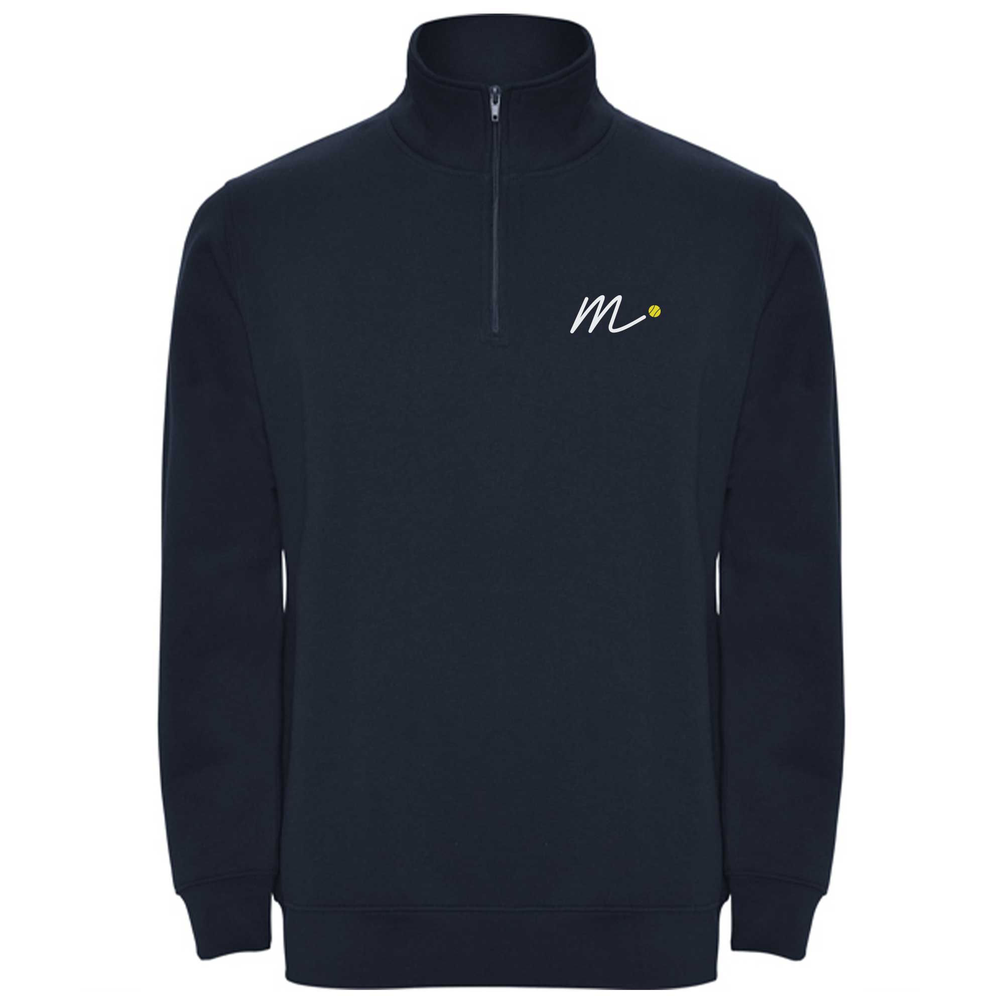 M Padel 1/4 Zip Sweater Navy - Unisex