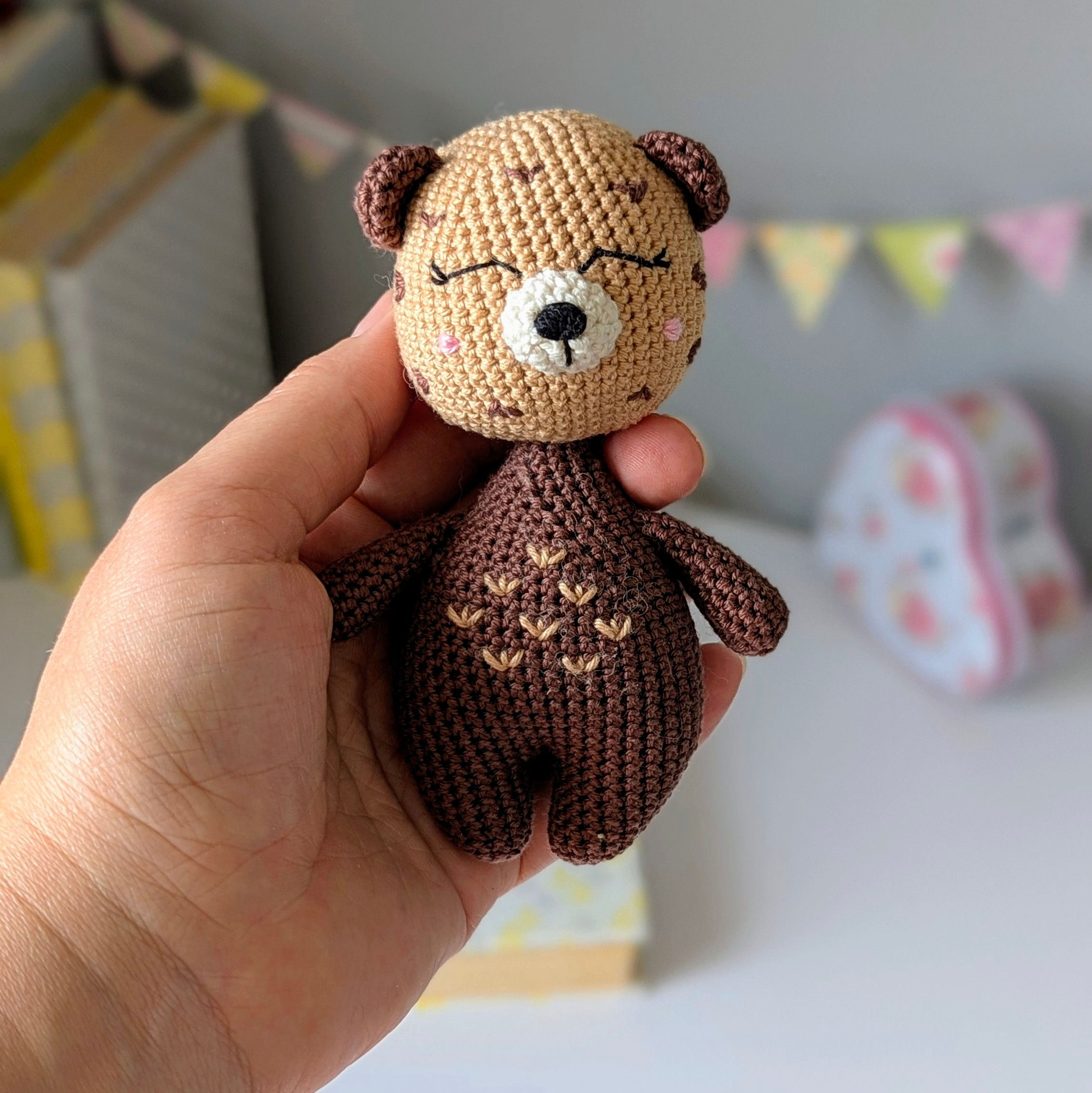 Handmade stuffed animal Otter is a thoughtful birthday gift for a child