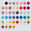 Thumbnail: Available colors of cotton yarn for customizing hanging toys by ColoredYarn