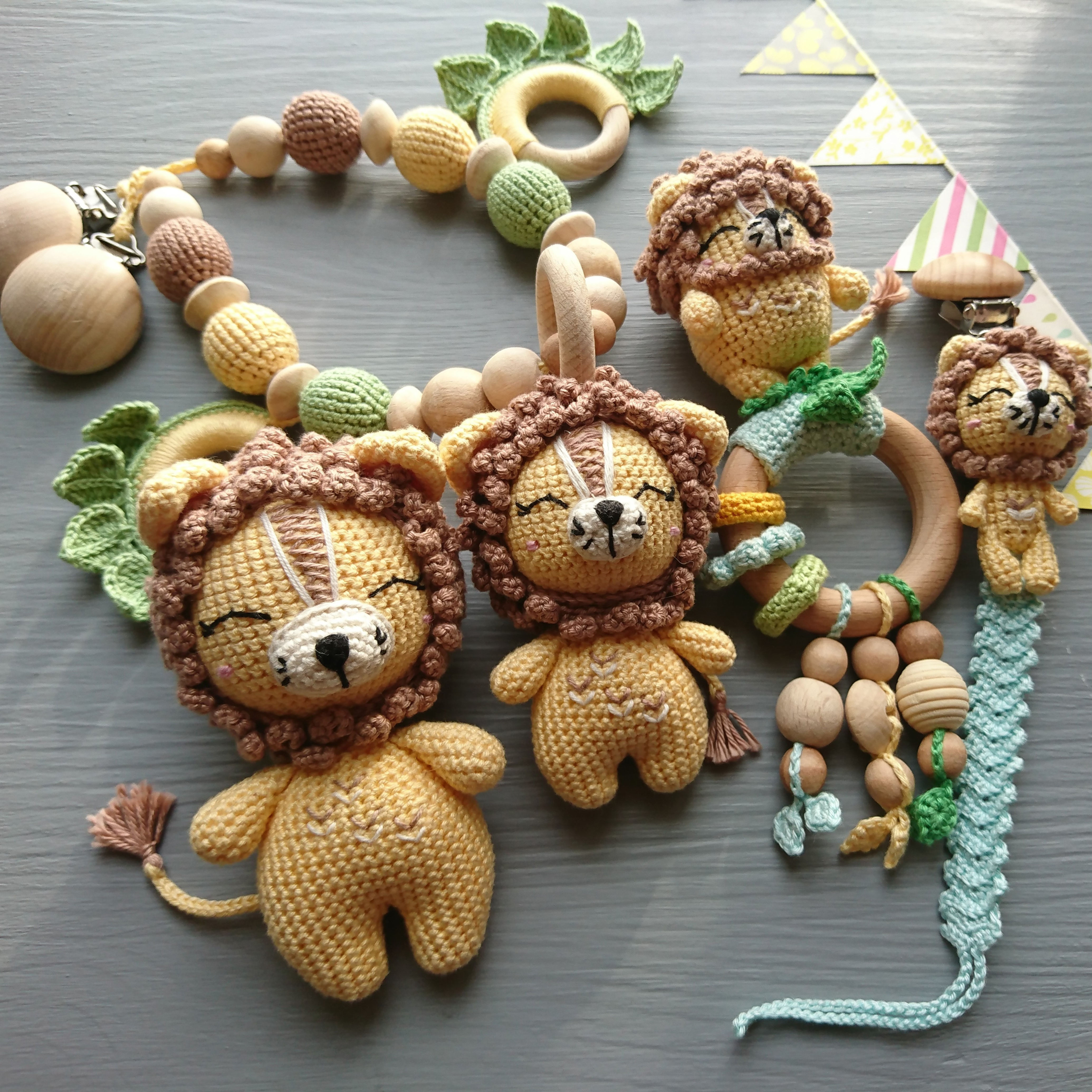 Handmade Baby Gift Set Lion