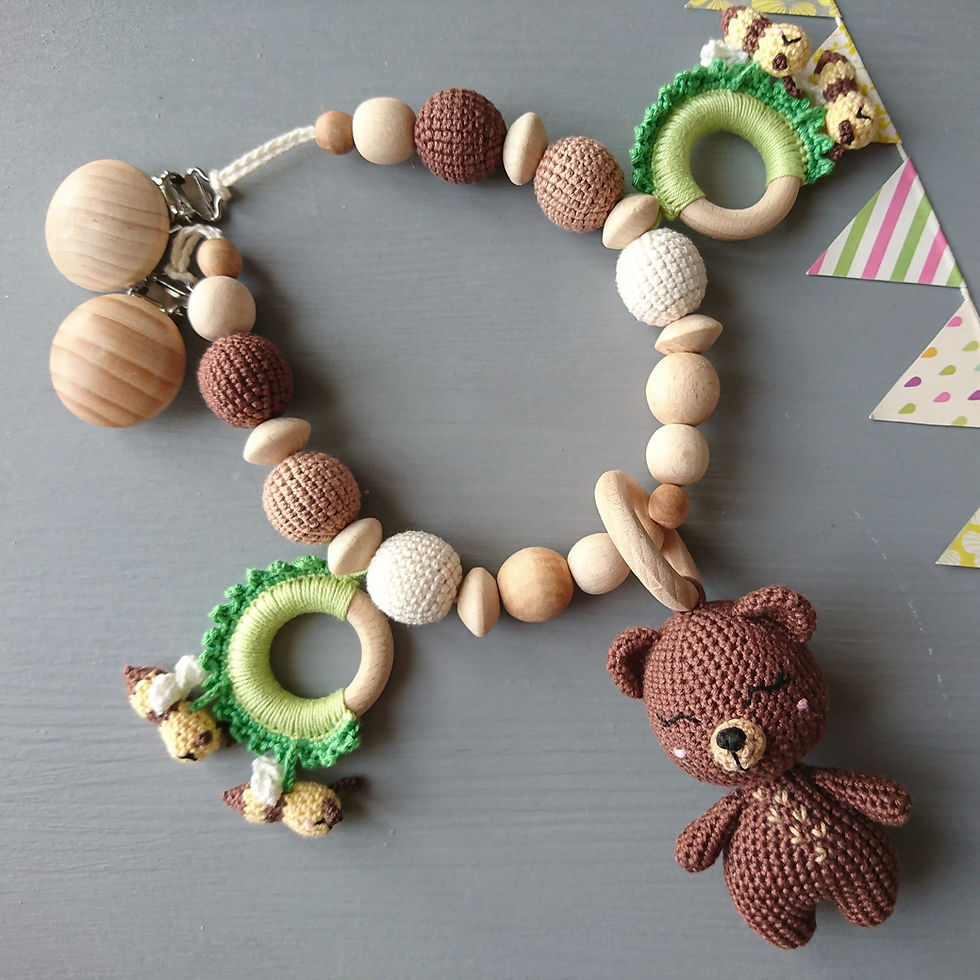 Stroller Chain with Bear