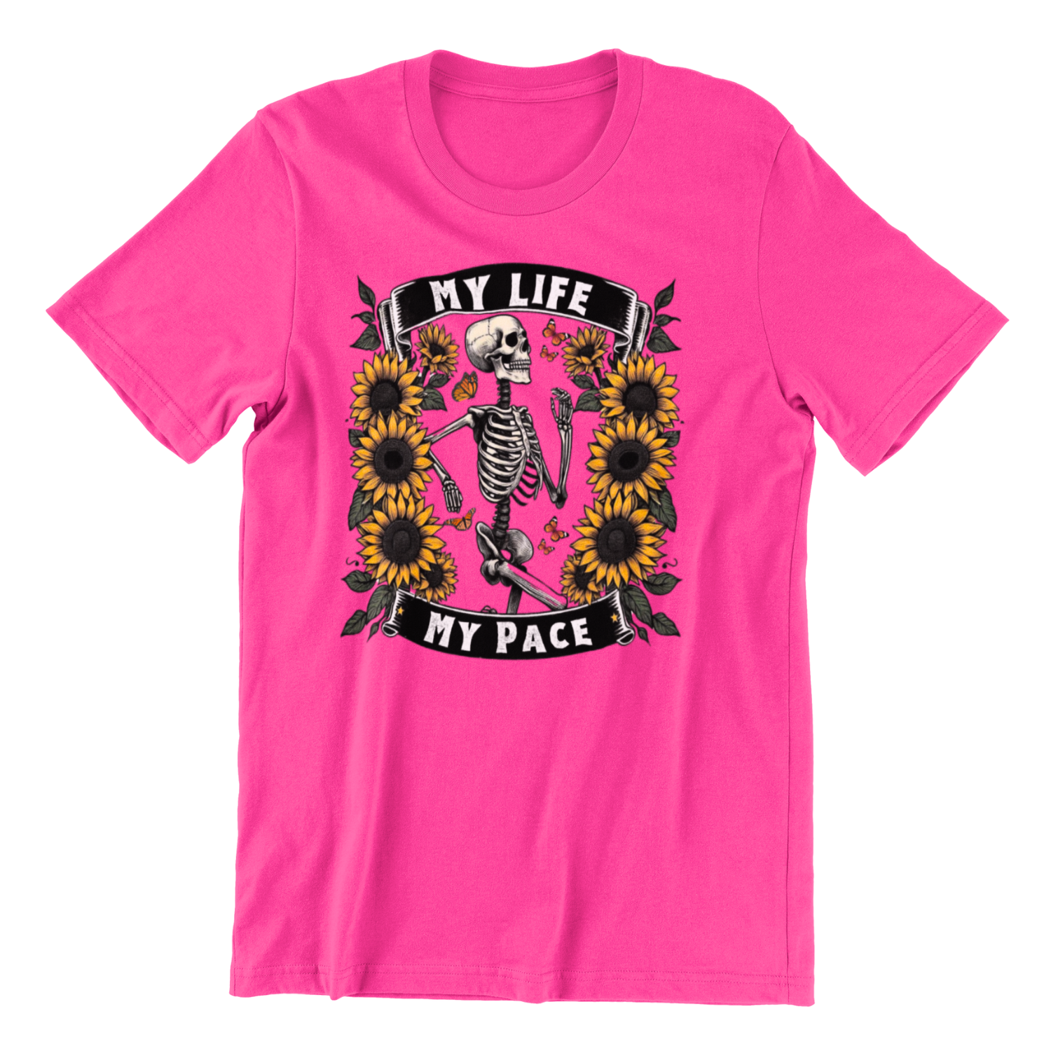 My Life My Pace Neon Pink