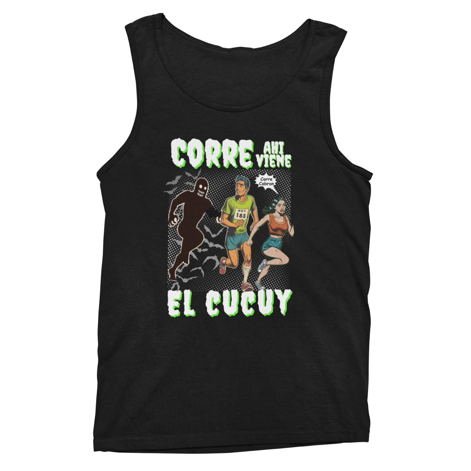 Corre Ahi Viene El Cucuy Men's Tank
