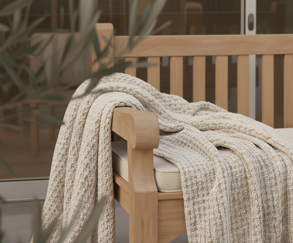 Thumbnail: Balmoral Chunky Teak Garden Bench – 150cm Heavy Duty 3 Seater for sale in a uk garden center