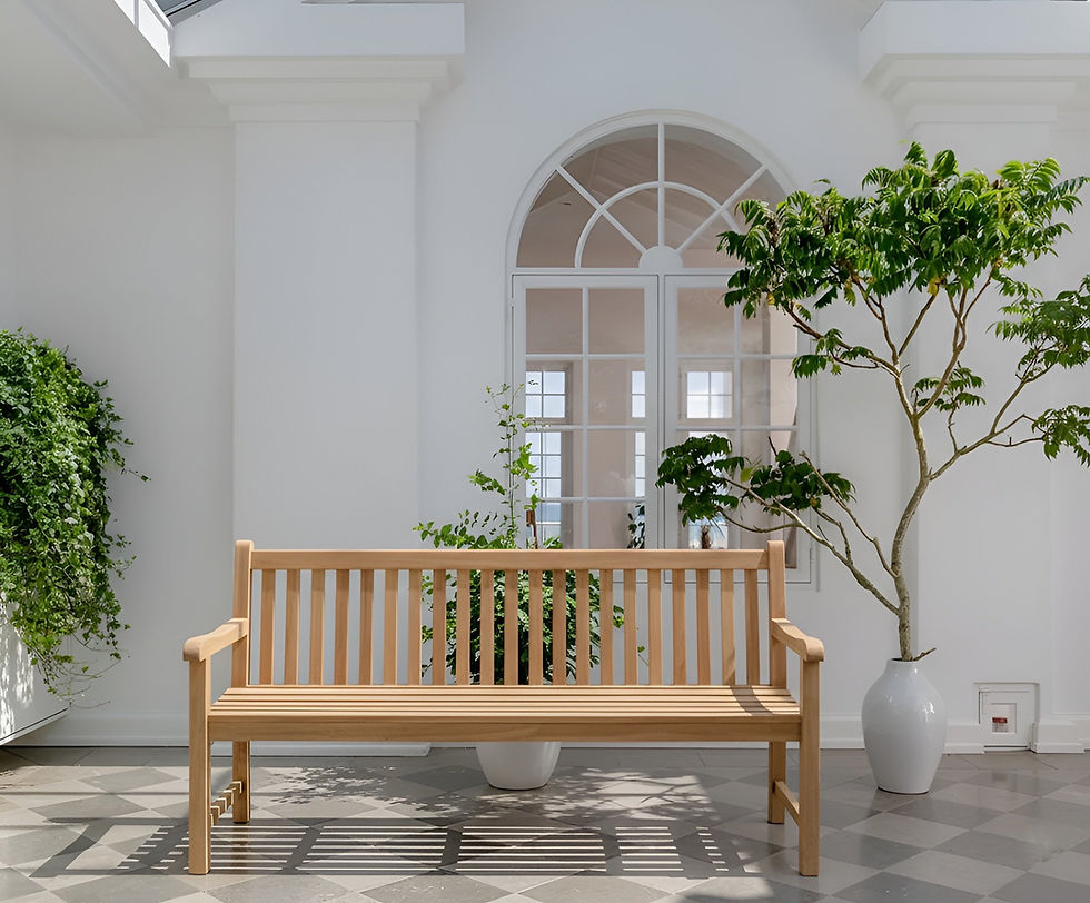 Thumbnail: Windsor 6ft teak Garden Bench for sale in a uk garden center
