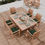 Thumbnail: Regency Teak Double-Extended Rectangle Dining Set 120-170cm with 6 Oxford Chairs