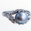 Miniaturbild: Art Deco Silver Antique Ring Pearl 