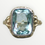 Miniaturbild: Art Nouveau Aquamarine 14ct Gold Ring