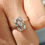 Miniaturbild: Antique Diamond Ring 14ct 585 Whitegold
