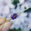 Miniaturbild: Antique Amethyst Bar Brooch 14ct Gold