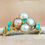 Miniaturbild: Georgian Pearl Ring with Turquoise and Emerald 14ct Gold