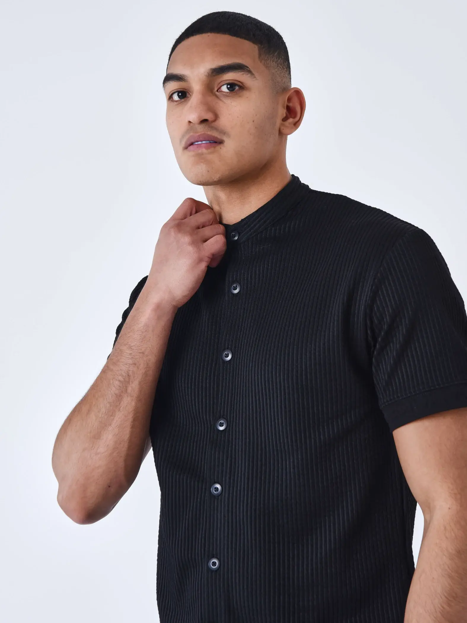 Chemise Project X Paris Seersucker Noir