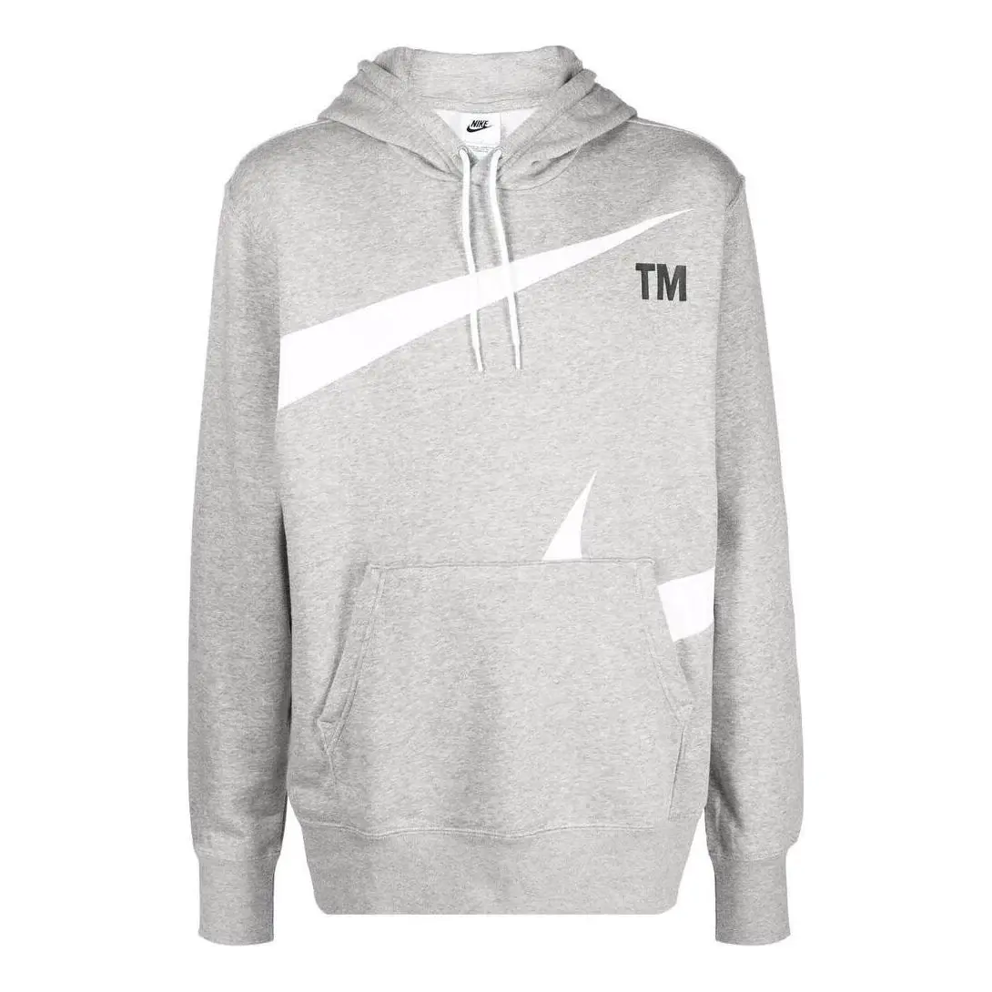 Sweat à capuche Nike Men's Swoosh Gris et Blanc