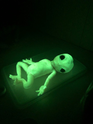 silicone alien baby