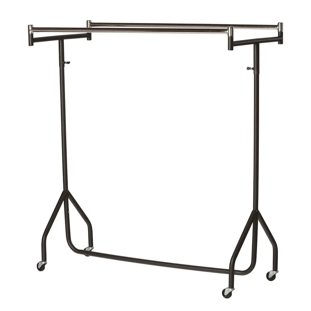 3ft Heavy Duty Parallel Clothing Rail – Black