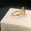 Miniatura: A Letter Heart Ring Gold 10k
