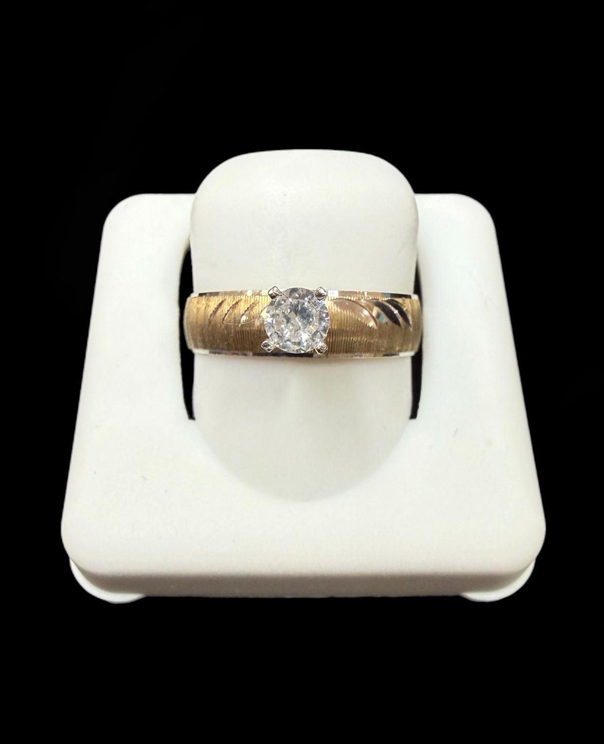 Single Stone Ring Gold 10k