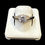 Thumbnail: White Stone Engagement Ring Silver