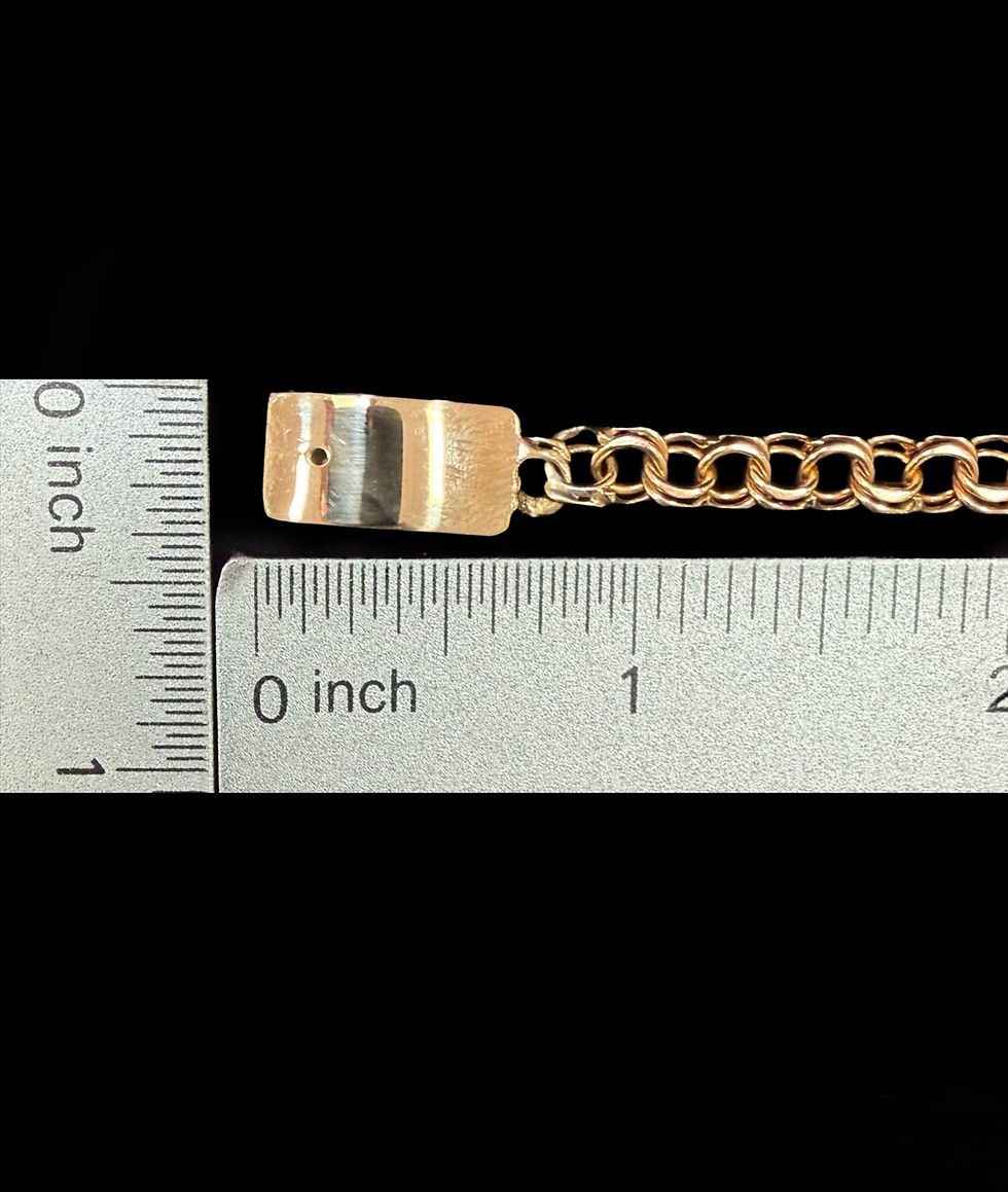 Miniatura: 5 mm Chino ID Bracelet Gold 10k