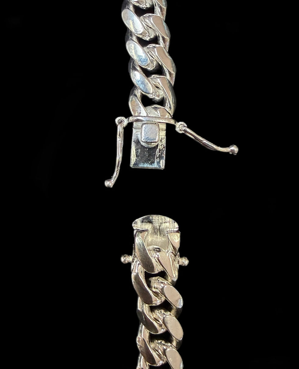 Miniatura: 8.5 mm Miami Cuban Chain Silver