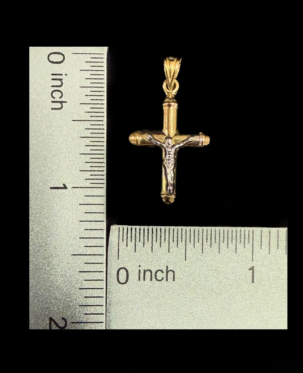 Miniatura: Jesus on Cross  Pendant Gold 10k