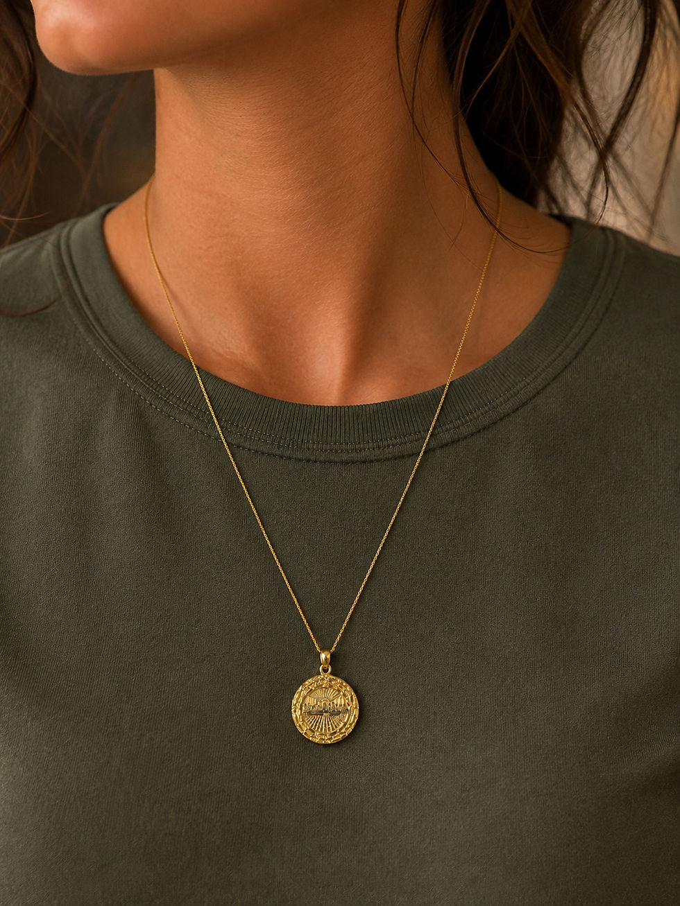 Thumbnail: Last Supper Pendant Gold 10k