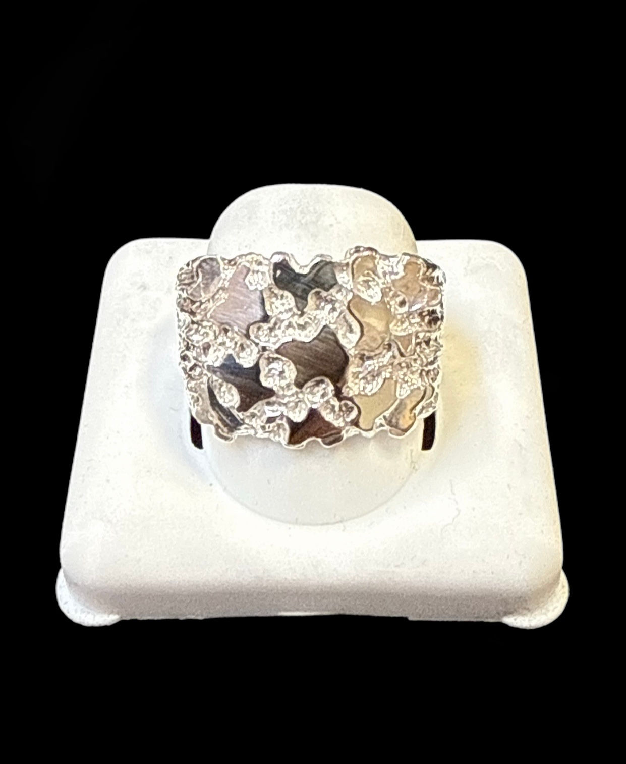 Nugget Ring Silver