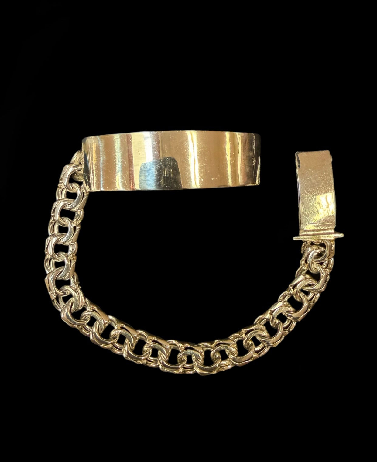 8.5 mm Chino ID Bracelet Silver