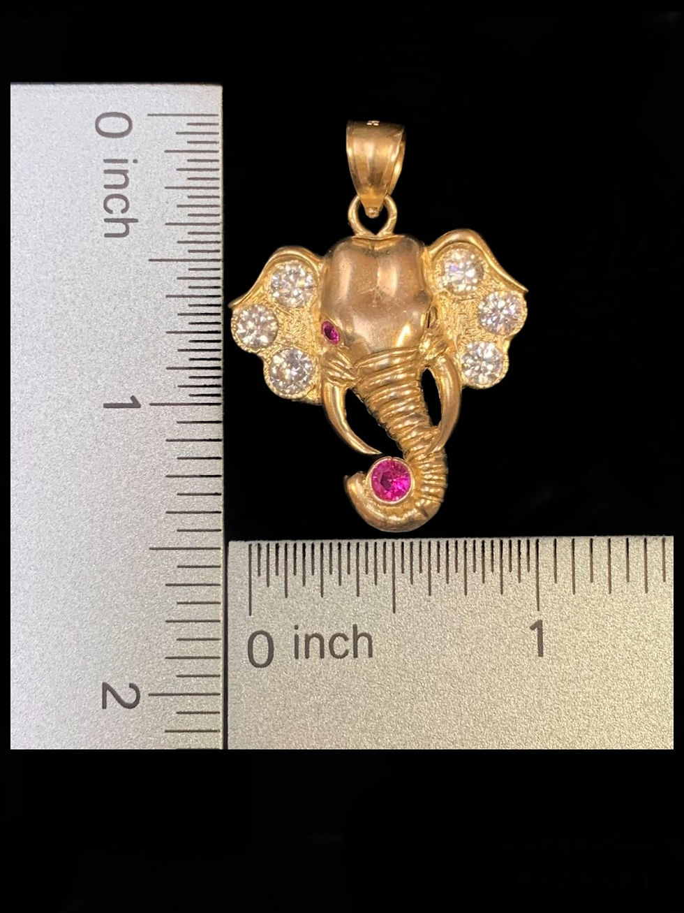 Thumbnail: Elephant Pendant Gold 10k
