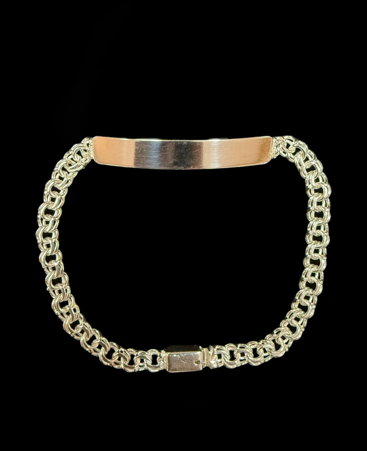 5 mm Chino ID Bracelet Silver