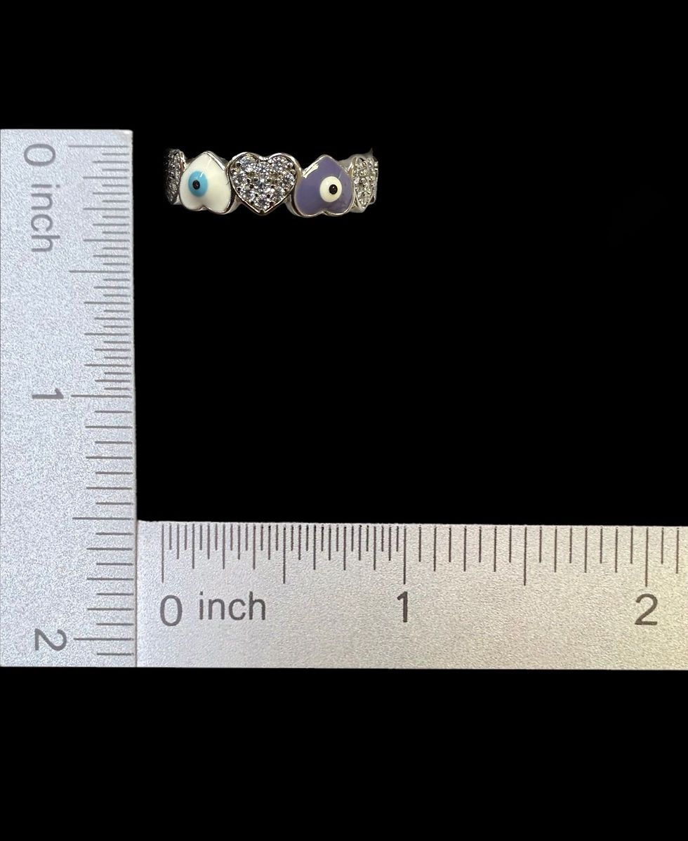 Miniatura: Heart and Eye Ring Silver 