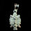 Thumbnail: Crucifix Jesus on Cross Caravaca Pendant Silver