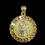 Thumbnail: Jesus Face Cuban Style Pendant Gold 10k