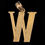 Thumbnail: W Letter Pendants Nugget style Gold 10k