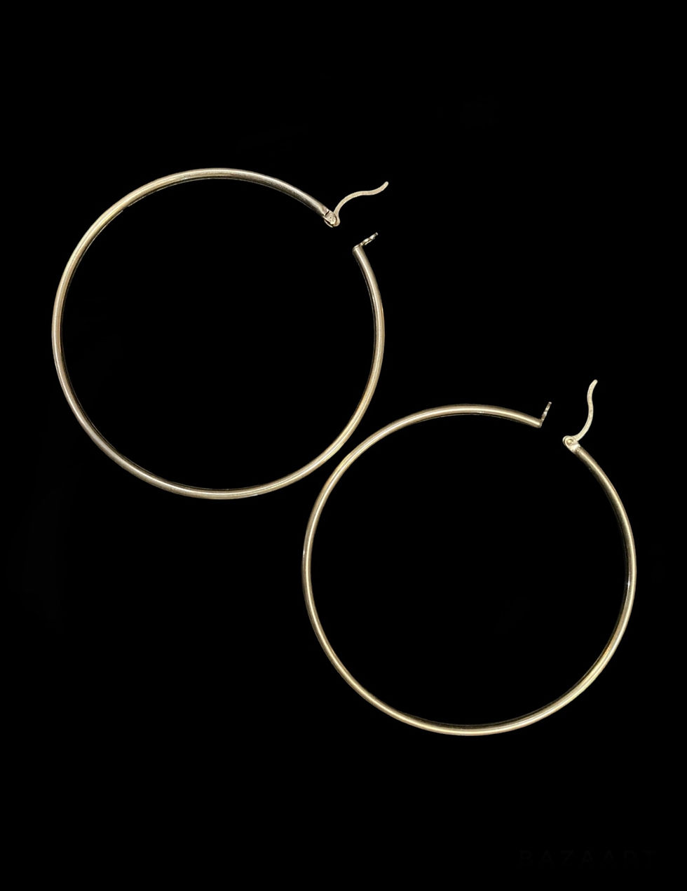 Thumbnail: Extra large Hoop Earring Gold 10k